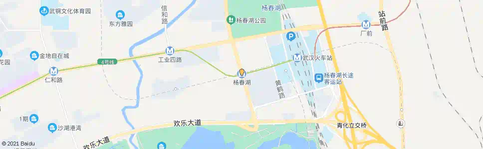 武汉杨春湖路地铁杨春湖站_公交站地图_武汉公交_妙搜公交查询2025