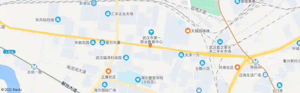武汉长丰大道丰华园小区_公交站地图_武汉公交_妙搜公交查询2025