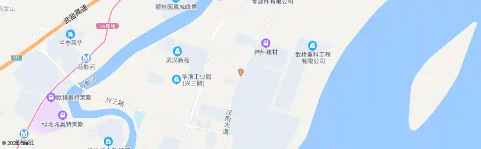 武汉汉南大道华顶工业园_公交站地图_武汉公交_妙搜公交查询2025