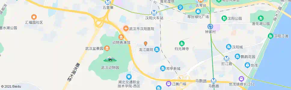 武汉动物园路五龙路_公交站地图_武汉公交_妙搜公交查询2025