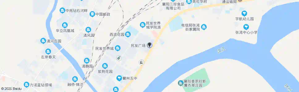 襄阳民发广场停靠点_公交站地图_襄阳公交_妙搜公交查询2025