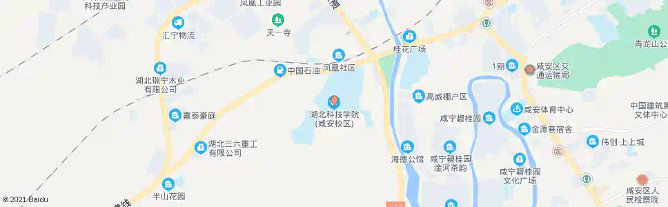 咸宁湖北科技学院咸安校区_公交站地图_咸宁公交_妙搜公交查询2025