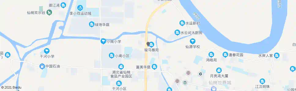 仙桃骏马雅园_公交站地图_仙桃公交_妙搜公交查询2025