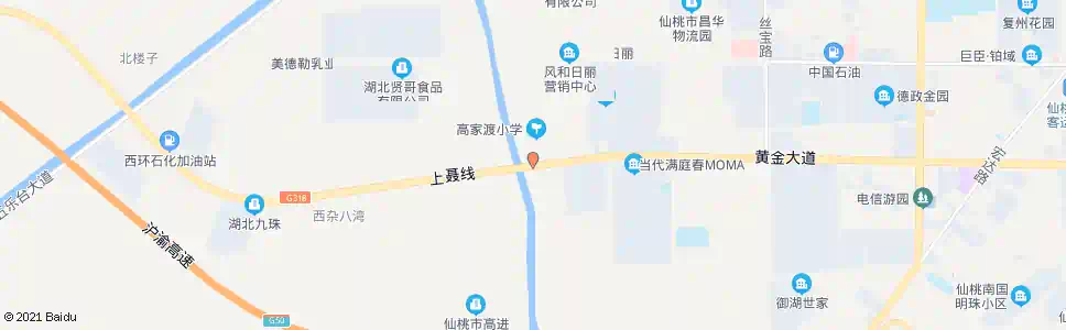 仙桃高家渡_公交站地图_仙桃公交_妙搜公交查询2025