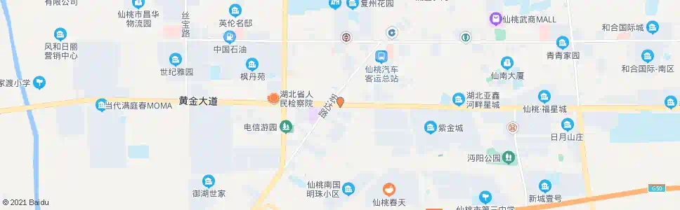 仙桃仙洪路口_公交站地图_仙桃公交_妙搜公交查询2025