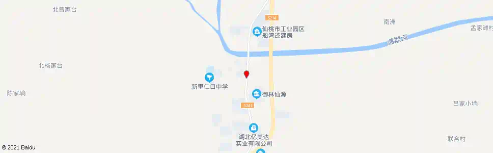 仙桃新里仁口_公交站地图_仙桃公交_妙搜公交查询2025
