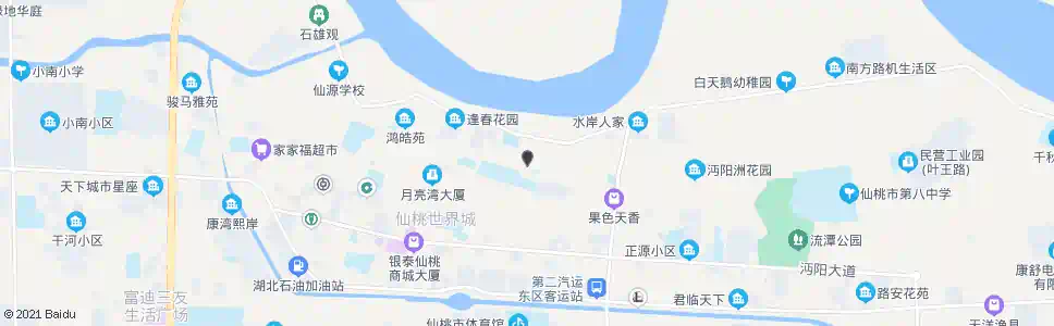 仙桃钱沟路_公交站地图_仙桃公交_妙搜公交查询2025