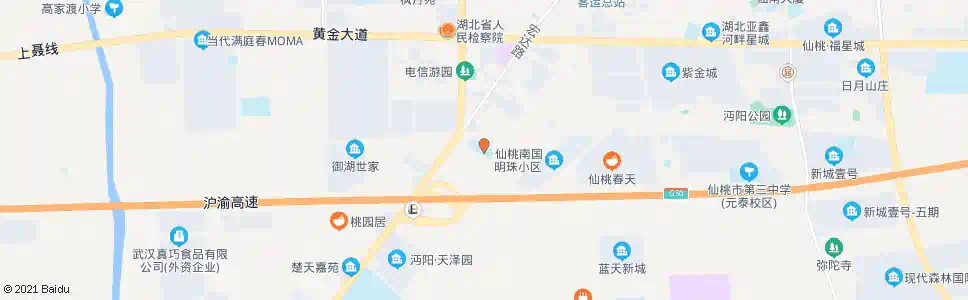 仙桃沔洲小学_公交站地图_仙桃公交_妙搜公交查询2025