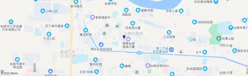 仙桃商城大厦_公交站地图_仙桃公交_妙搜公交查询2025