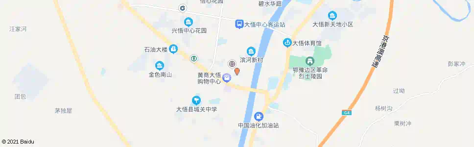 孝感县政府(大悟)_公交站地图_孝感公交_妙搜公交查询2025