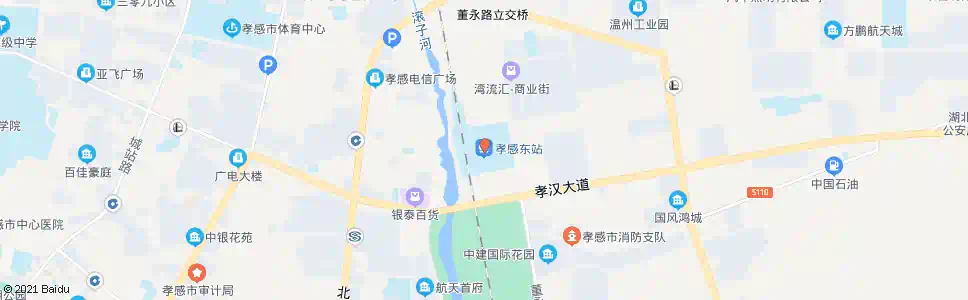 孝感东街口_公交站地图_孝感公交_妙搜公交查询2025