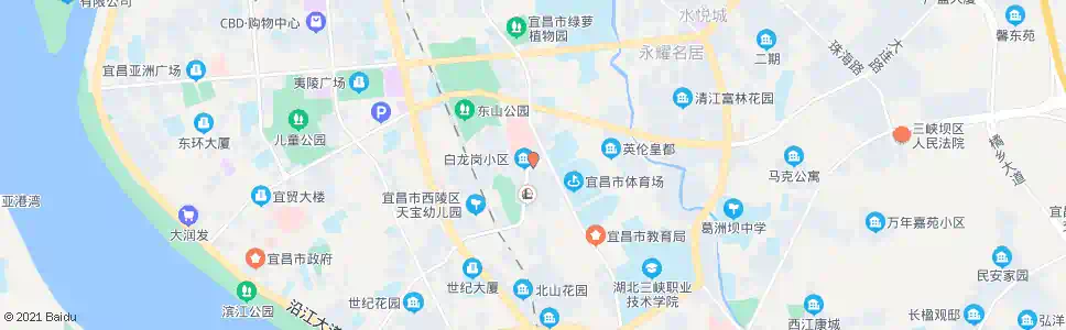 宜昌白龙岗_公交站地图_宜昌公交_妙搜公交查询2025