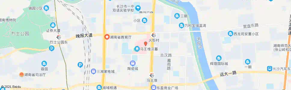 长沙马王堆医院_公交站地图_长沙公交_妙搜公交查询2025