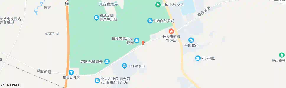 长沙金山桥社区_公交站地图_长沙公交_妙搜公交查询2025