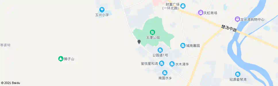 长沙玉潭公园_公交站地图_长沙公交_妙搜公交查询2025