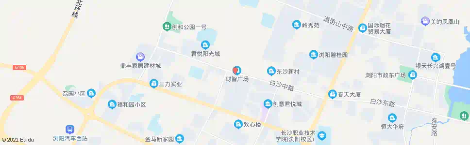 长沙财智嘉和苑站_公交站地图_长沙公交_妙搜公交查询2025
