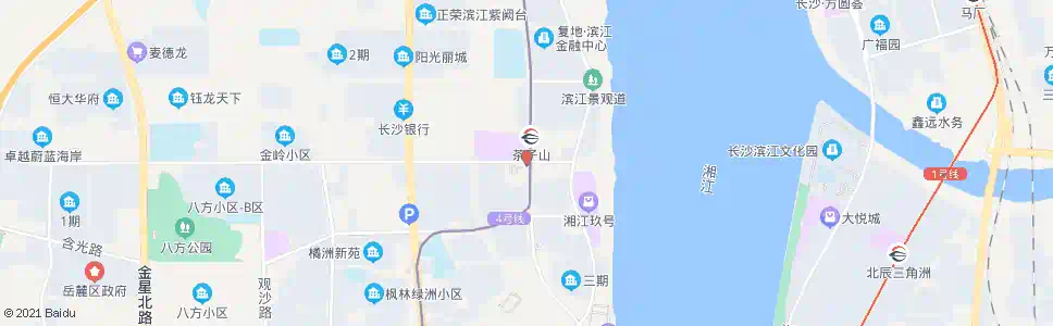 长沙潇湘北路茶子山路口_公交站地图_长沙公交_妙搜公交查询2025