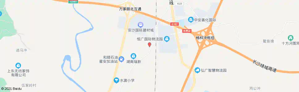 长沙物流大道口_公交站地图_长沙公交_妙搜公交查询2025