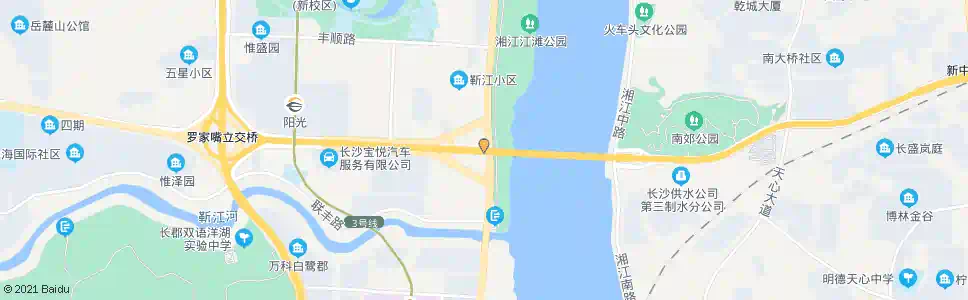 长沙猴子石大桥西_公交站地图_长沙公交_妙搜公交查询2025