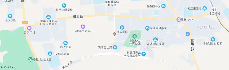长沙潇湘北路谷山路口_公交站地图_长沙公交_妙搜公交查询2025