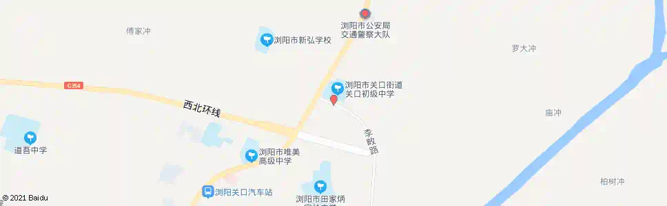 长沙关口中学_公交站地图_长沙公交_妙搜公交查询2025