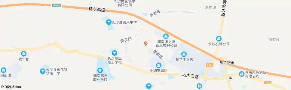 长沙黄花老街_公交站地图_长沙公交_妙搜公交查询2025
