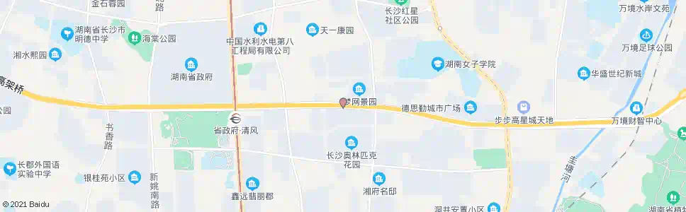 长沙万芙路口_公交站地图_长沙公交_妙搜公交查询2025