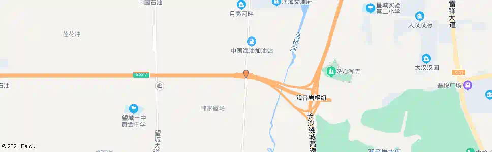 长沙拱桥_公交站地图_长沙公交_妙搜公交查询2025