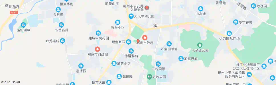 郴州市文化中心(市政府)_公交站地图_郴州公交_妙搜公交查询2025