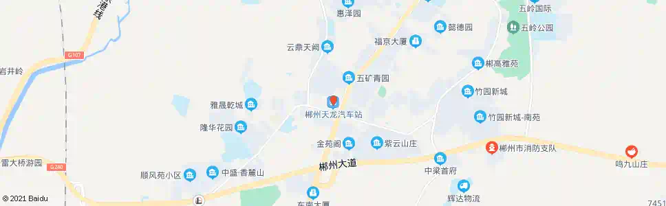 郴州天龙站_公交站地图_郴州公交_妙搜公交查询2025