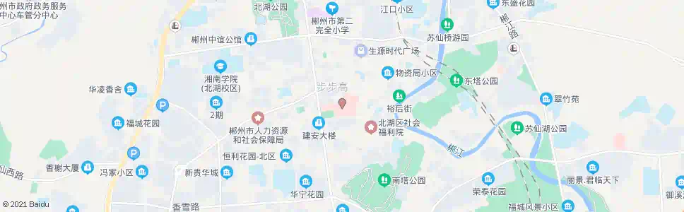 郴州市一医院中心医院北_公交站地图_郴州公交_妙搜公交查询2025