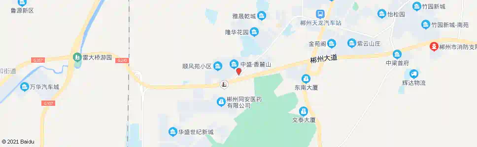 郴州香麓山花园_公交站地图_郴州公交_妙搜公交查询2025