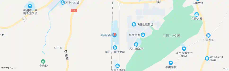郴州高铁西站_公交站地图_郴州公交_妙搜公交查询2025