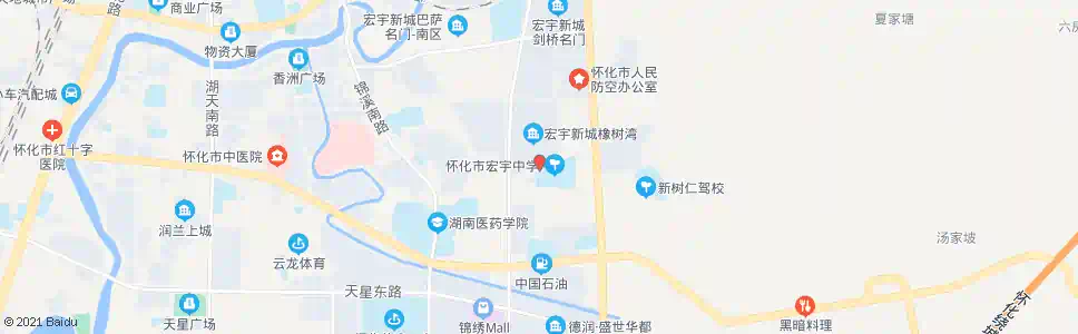 怀化三中_公交站地图_怀化公交_妙搜公交查询2025