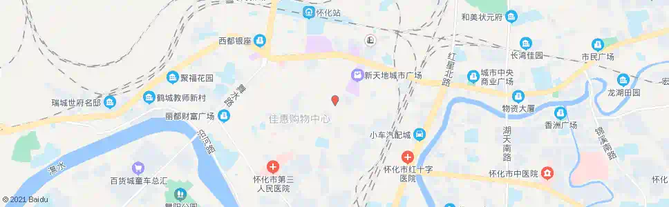 怀化一线国际商业街_公交站地图_怀化公交_妙搜公交查询2025