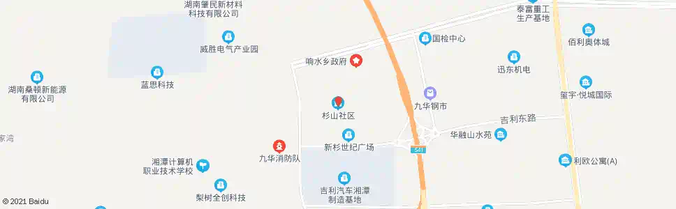 湘潭杉山社区_公交站地图_湘潭公交_妙搜公交查询2025