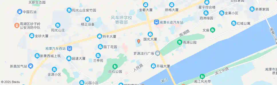 湘潭市二中_公交站地图_湘潭公交_妙搜公交查询2025