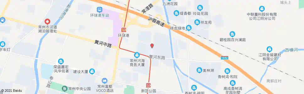 常州江南五金机电城(东)_公交站地图_常州公交_妙搜公交查询2025