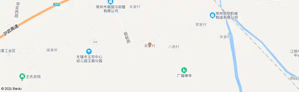 常州奚家村_公交站地图_常州公交_妙搜公交查询2025