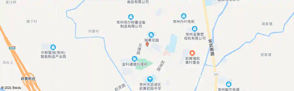 常州前黄交警中队_公交站地图_常州公交_妙搜公交查询2025