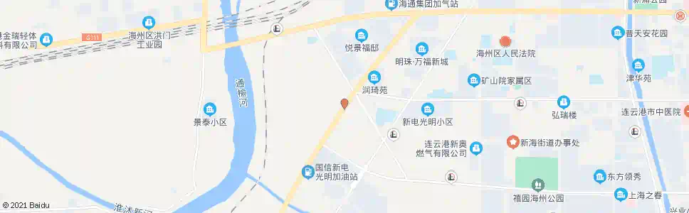连云港新海路江化路口_公交站地图_连云港公交_妙搜公交查询2025