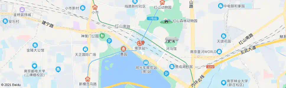 南京李大_公交站地图_南京公交_妙搜公交查询2025