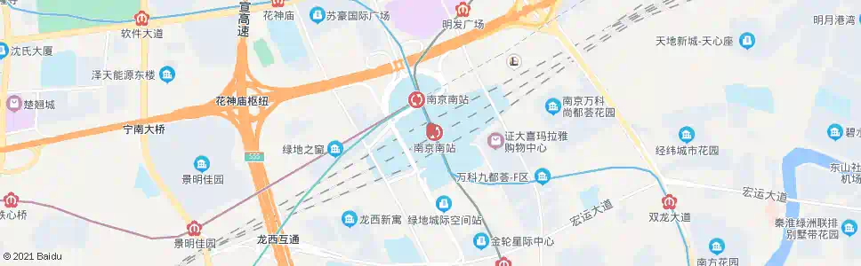 南京南工院西站_公交站地图_南京公交_妙搜公交查询2025