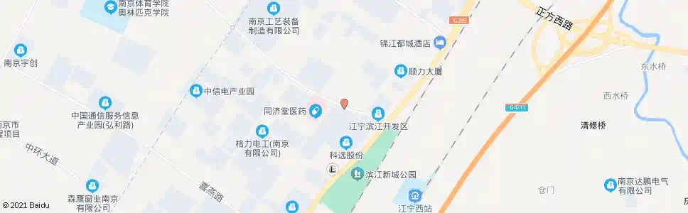 南京盛安大道205国道_公交站地图_南京公交_妙搜公交查询2025