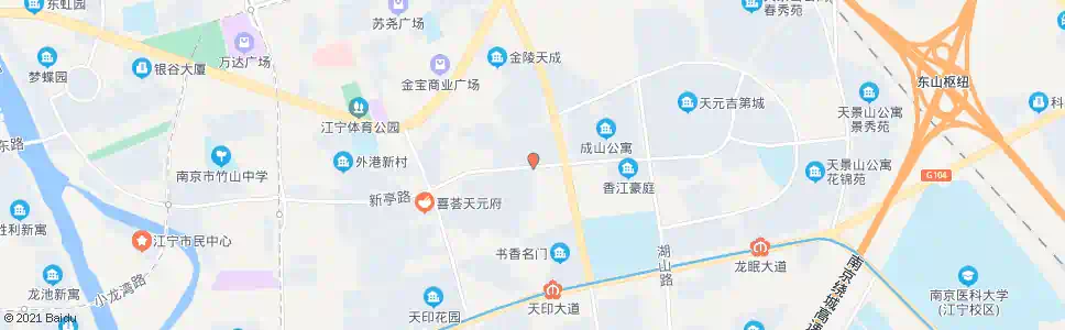 南京新亭大街东站_公交站地图_南京公交_妙搜公交查询2025