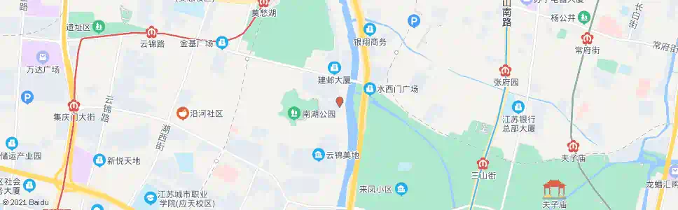 南京长虹路北_公交站地图_南京公交_妙搜公交查询2025