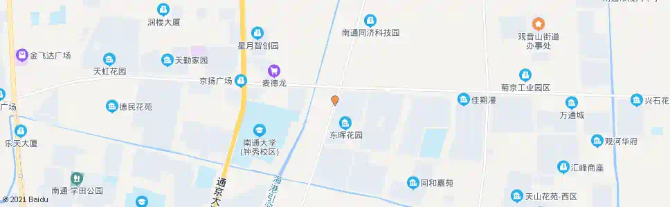 南通东晖花园西_公交站地图_南通公交_妙搜公交查询2025