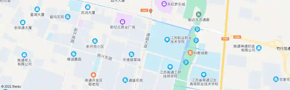 南通通盛大道星湖大道北_公交站地图_南通公交_妙搜公交查询2025