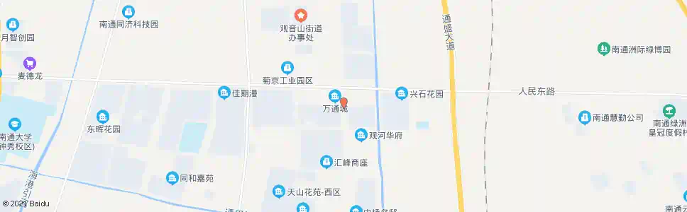 南通德诚翰景园小区_公交站地图_南通公交_妙搜公交查询2025
