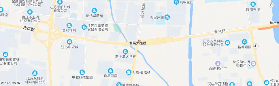 宿迁发展大道运河桥北_公交站地图_宿迁公交_妙搜公交查询2025